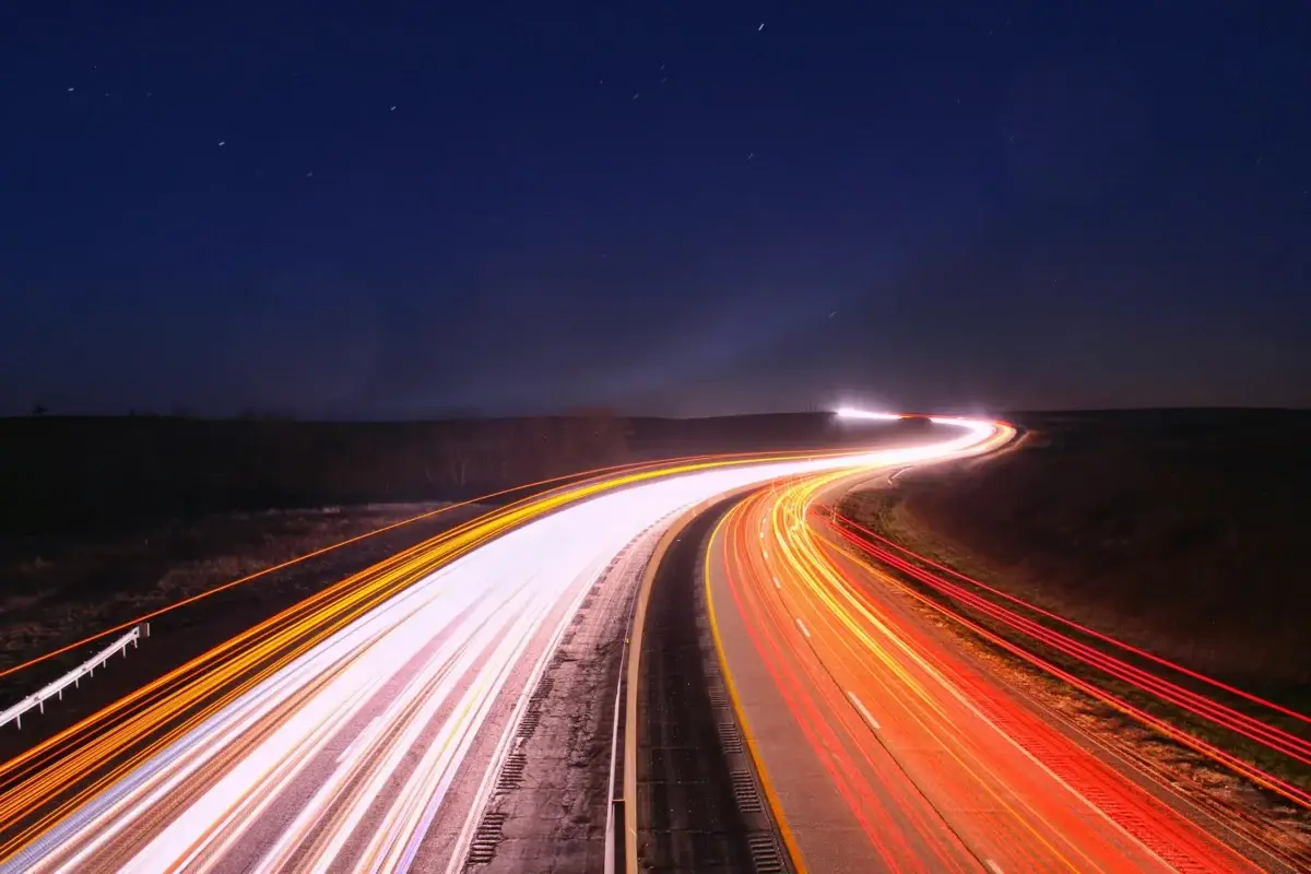 Illuminated Road on Colorado Night - Felony DUI defense attorney in Aurora, CO