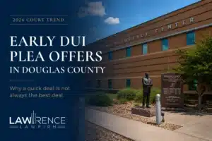 Robert A. Christensen Justice Center in Douglas County Colorado discussing early DUI plea offers and DWAI plea deals